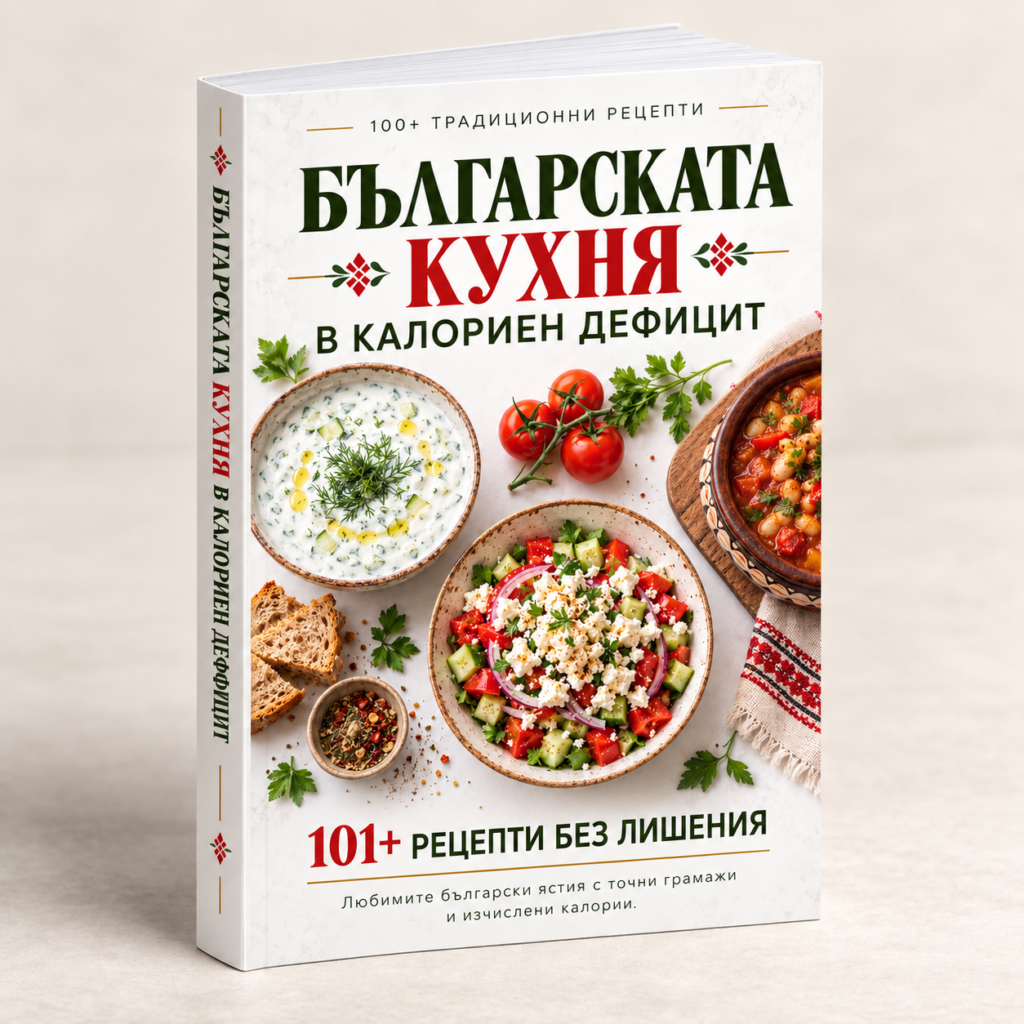 Българската кухня в калориен дефицит – 100+ любими рецепти без лишения